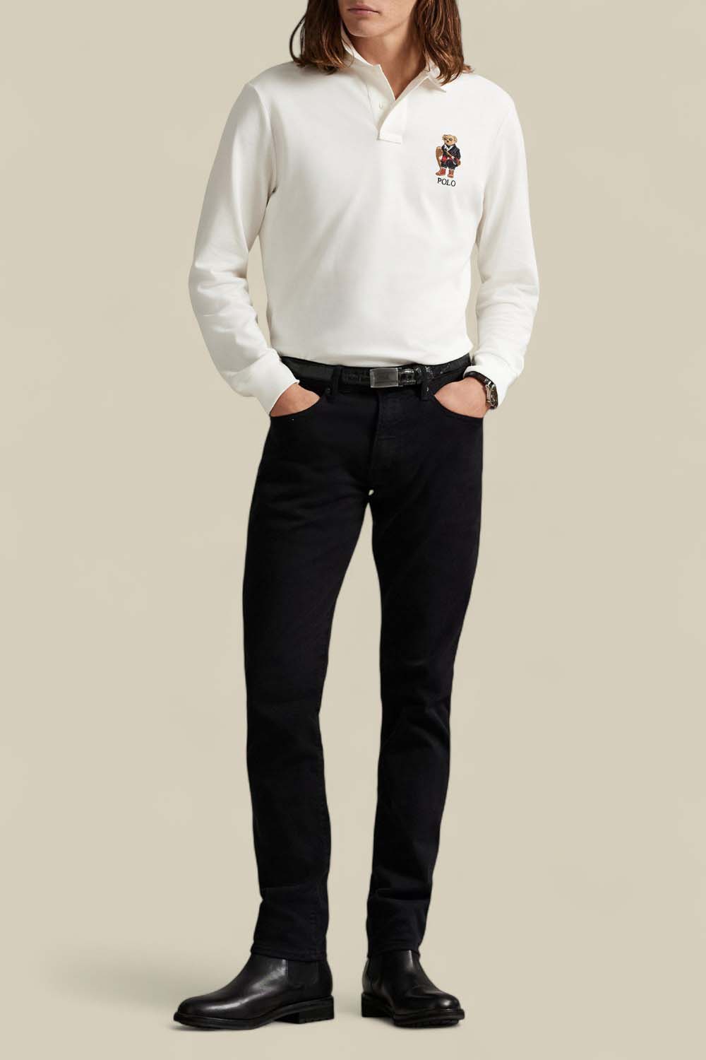 תמונת כל הלוק של חולצת פולו דובי